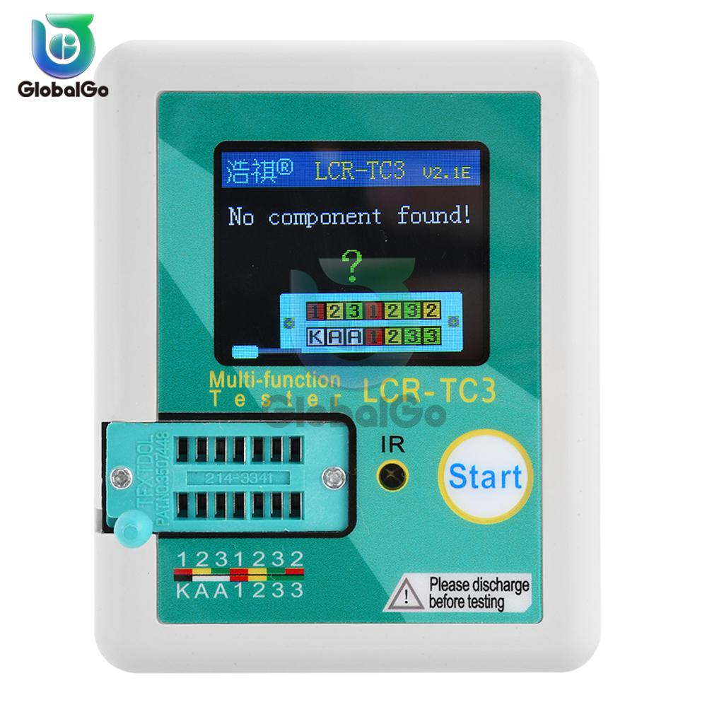 LCR-TC3 New Transistor Tester TFT LCD Display Multi-meter Diode Triode Capacitor Resistor Test Meter MOSFET NPN PNP Triac MOS