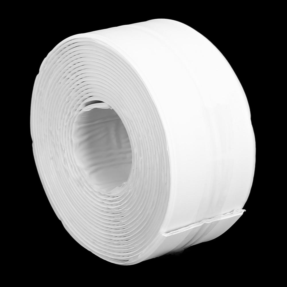 38mm Household White Self Adhesive Mildewproof Waterproof Wall Sealing Strip Tape for Bathroom