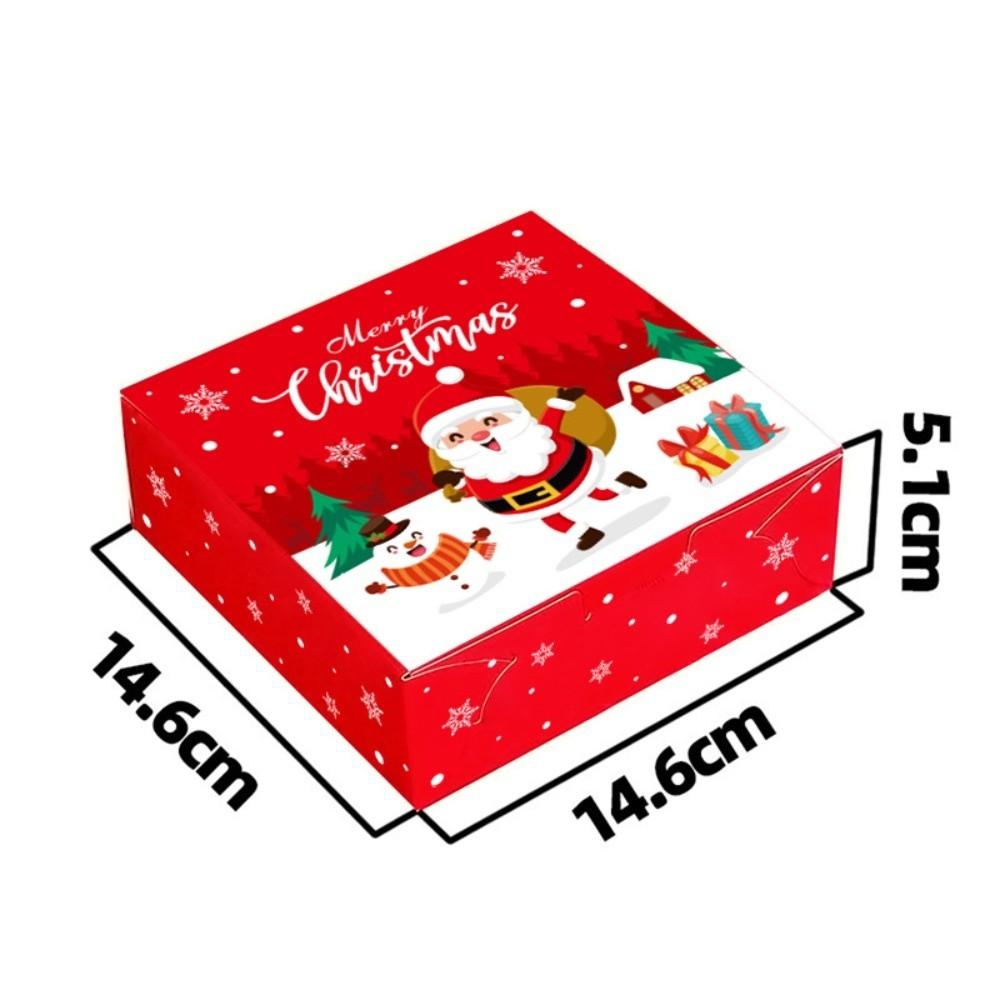 5pcs Decorative Paper Favor Box Christmas Party Favor Box New Paper Gift Box For Christmas