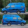 Для Mercedes Sprinter Car Длинные боковые полосы Наклейки ПВХ Авто DIY Спортивный стиль Украшения Наклейка Автомобили Автомобильные аксессуары
