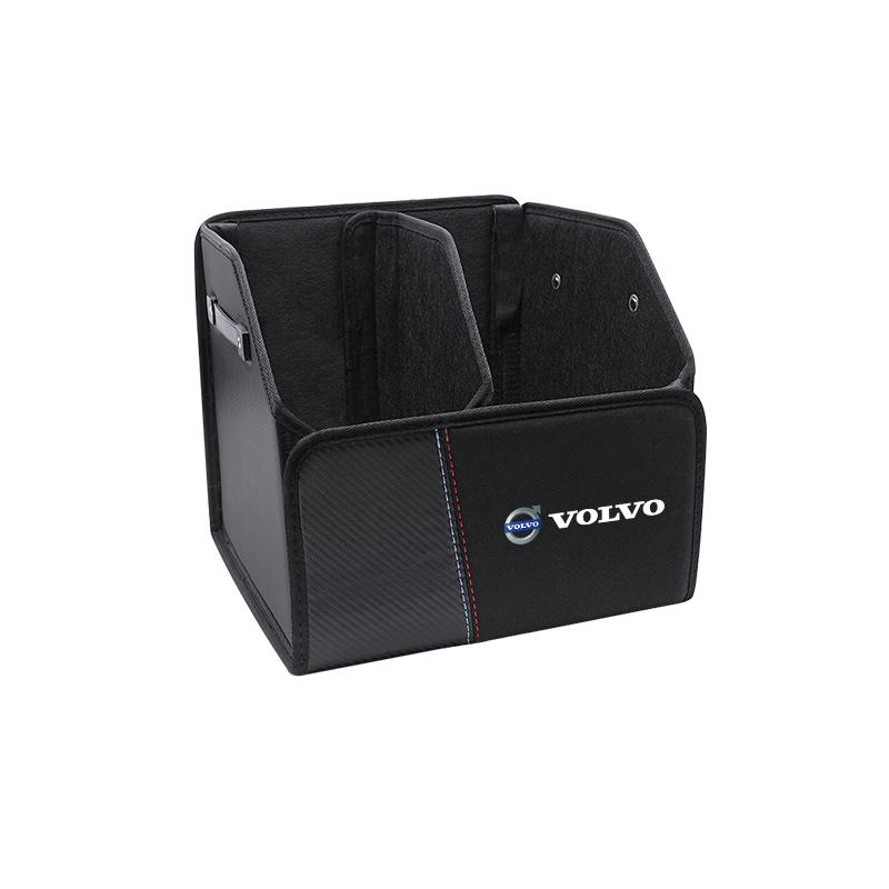 AABAV1 Large Capacity Car Trunk Organizer Box Auto Tools Storage Bin For Volvo V60 V40 XC90 S60 C30 XC60 V50 V70 S90 AWD XC40 S80 T6V90