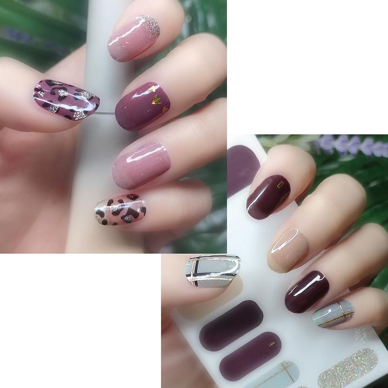 1шт наклейки для дизайна ногтей самоклеящиеся обертывания для ногтей полное покрытие наклейка маникюр