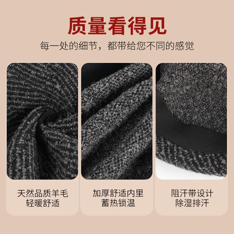 Осень и зима шерстяной ретро вязаный берет женский модный теплый шерстяной шляпа художника трендовая универсальная шляпа-тыква