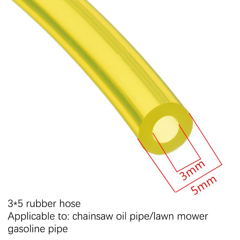 1Pc Fuel Line Pipe Hose I.D.3Mm O.D.5Mm Gasoline Chainsaw Petrol Brush Cutter Grass Trimmer Accessories