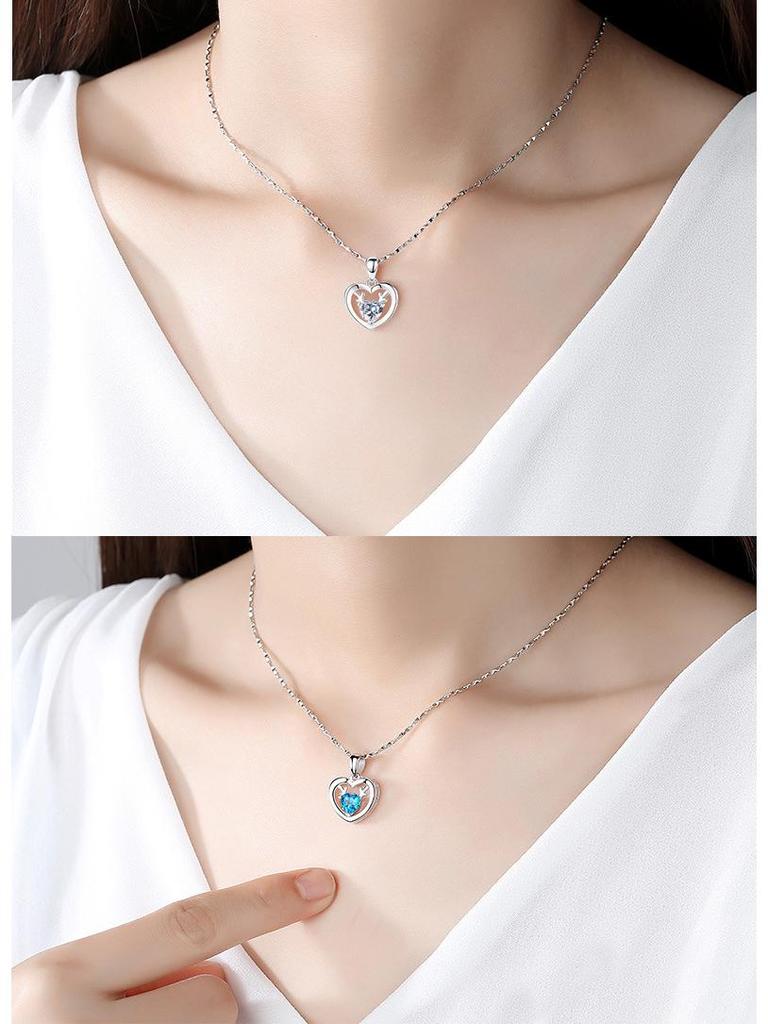 Модное колье-подвеска в виде оленя из стерлингового серебра 925 пробы - Идеальный рождественский/подарок на день рождения для женщин