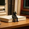 Декоративная статуэтка солдата, Мини-тактическая фигурка, Реалистичная сидящая фигурка снайпера, Коллекционная модель из смолы, Скульптура-украшение вооруженных сил специального назначения