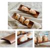 Wooden Oblong Dumplings Sushi Serving Tray Salad Bread Plate for Home Kitchen Sale Goods