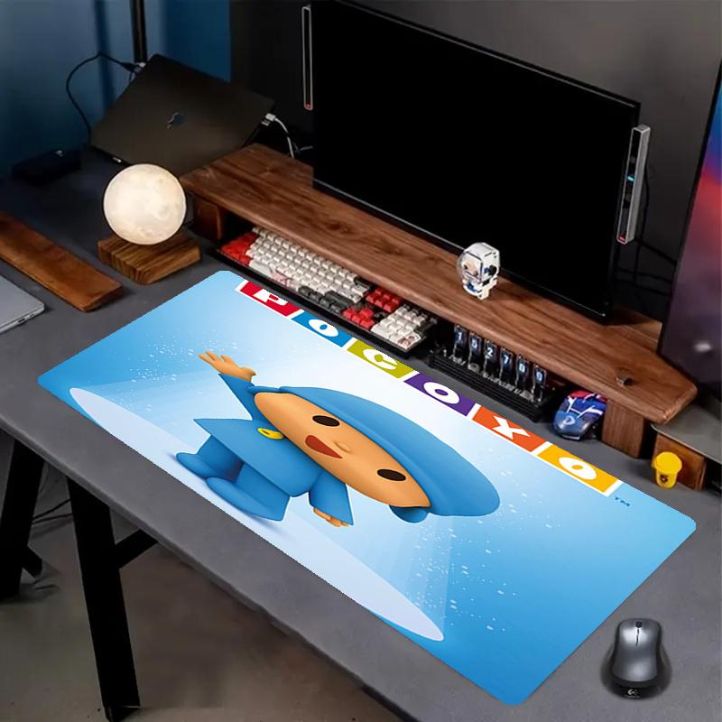 Pocoyo Theme Mouse Pad, Non Slip Rubber Base, Multifunctional Office & Home Decor, Perfect for Workspace Personalization.