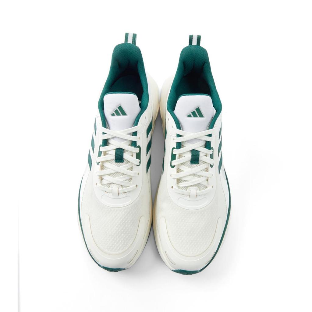 Adidas All Day Power Comfortable Versatile Breathable Low-Top Lifestyle Casual Shoes Unisex Casual Shoes White Green IH6028