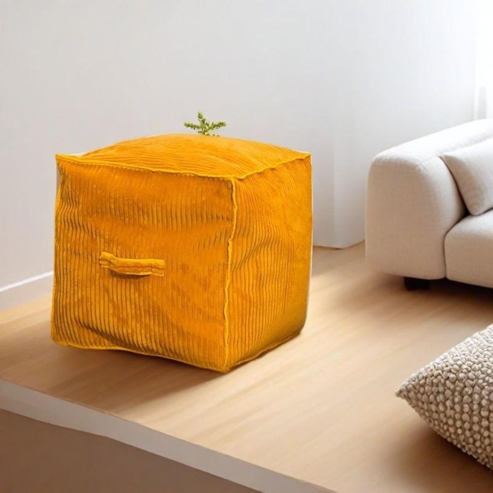 No Filling Seat Cushion Cover Japanese Style Storage Bag Storage Leg Bench Home Decor
