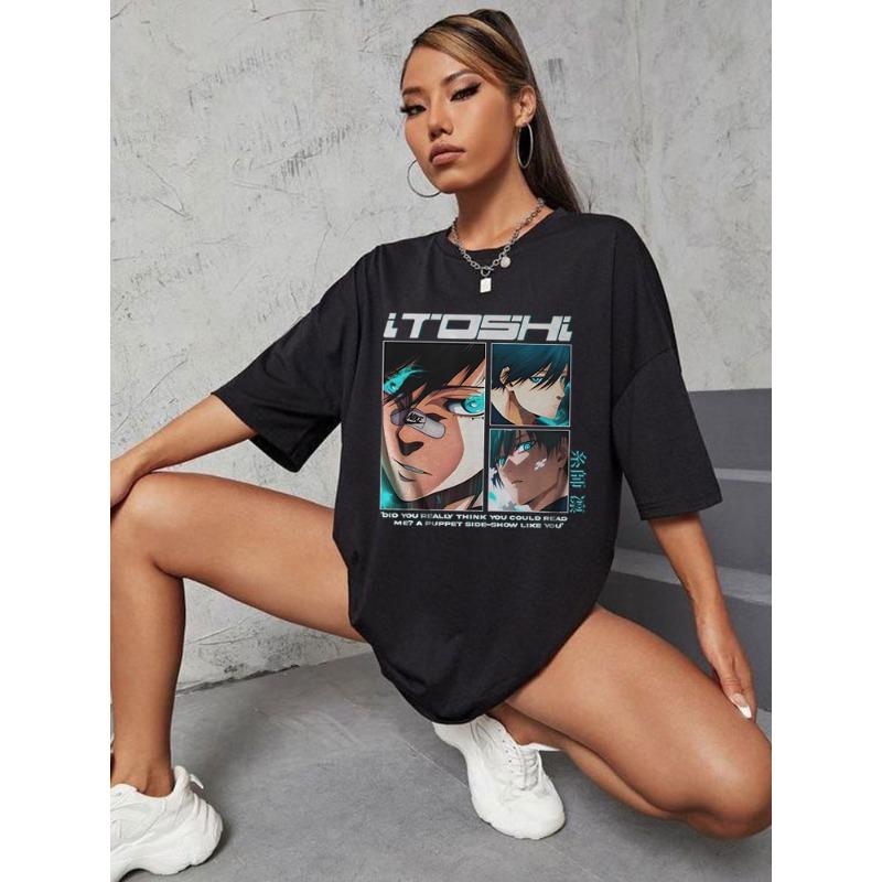 Футболка аниме BLUE LOCK Rin Itoshi с принтом Harajuku для женщин, футболка с рисунком манги, уличная одежда, короткий рукав, хлопковая женская футболка BLUE LOCK