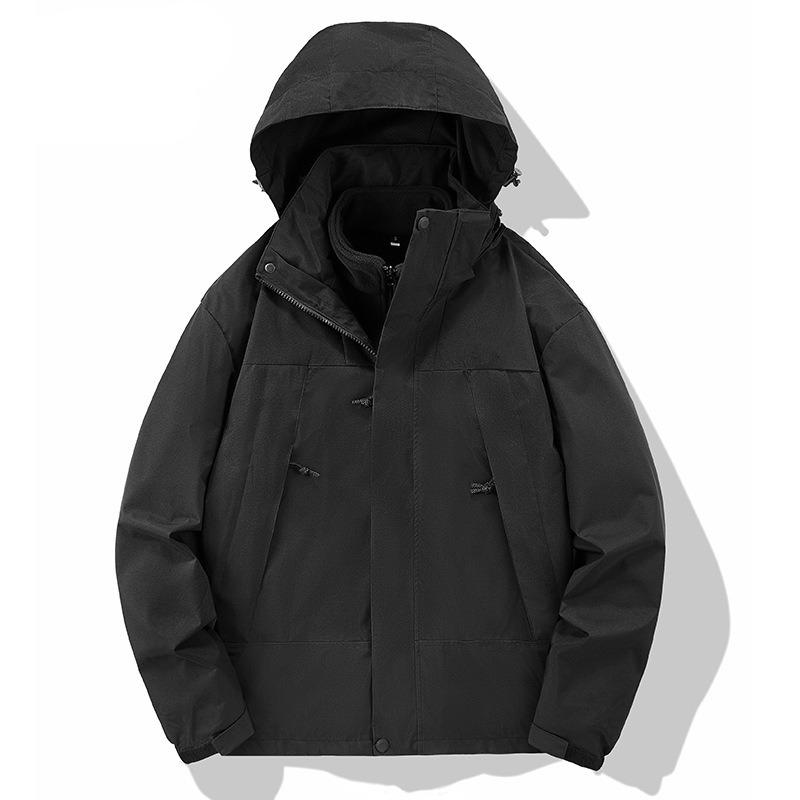 Осенняя верхняя одежда с капюшоном, ветрозащитные пальто, мужские и женские свободные повседневные пальто на молнии и шнурке, модная одежда для альпинизма