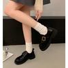 Small Leather Shoes Women's 2025 New Autumn and Winter Retro British Style Black Jk Single Shoes Versatile Commuter Soft-soled Loafers