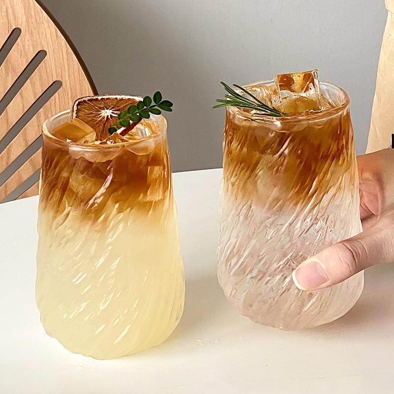 Прозрачная кофейная чашка, коктейльные бокалы, вертикальные зерна, пномпеньское стекло, стакан для воды, стакан для сока, кофейные чашки для виски