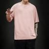 New Summer Men's T Shirt Fashion Solid T Shirt Mens Oversized Hip Hop Short Sleeve Casual Cotton Men's Streetwear Top Tees