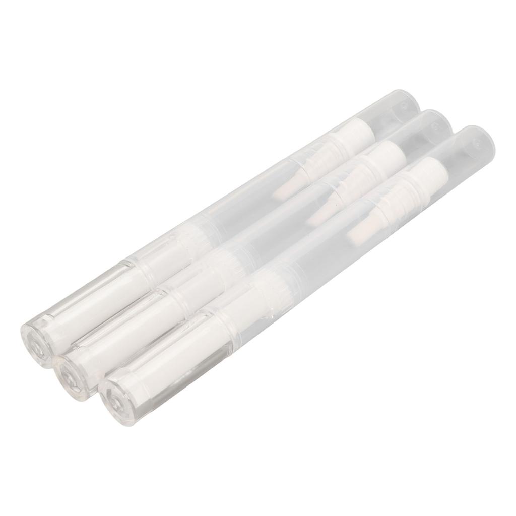 3 шт. в упаковке 2,5 мл прозрачные поворотные ручки пустые вращающиеся многоразовые масло для роста ногтей жидкая ручка с кисточкой