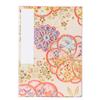 Kochi Binding Goshuincho Stamp Accordion Plum Nishijin Brocade (Shrine Book), Style, Seven-Colored Blossoms, (Beige)