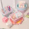 Новый пластиковый органайзер для корзин, портативный ящик для хранения покупок, настольный органайзер для игрушек, фруктов, канцелярских принадлежностей, домашние корзины для хранения
