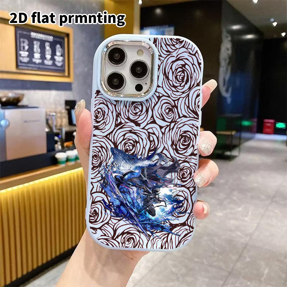 Phone Case: 2D flat design suitable for iPhone 18 17 16 15 14 13 Pro protective case, couple style, deep-sea themed characters, Christmas and Hallowee