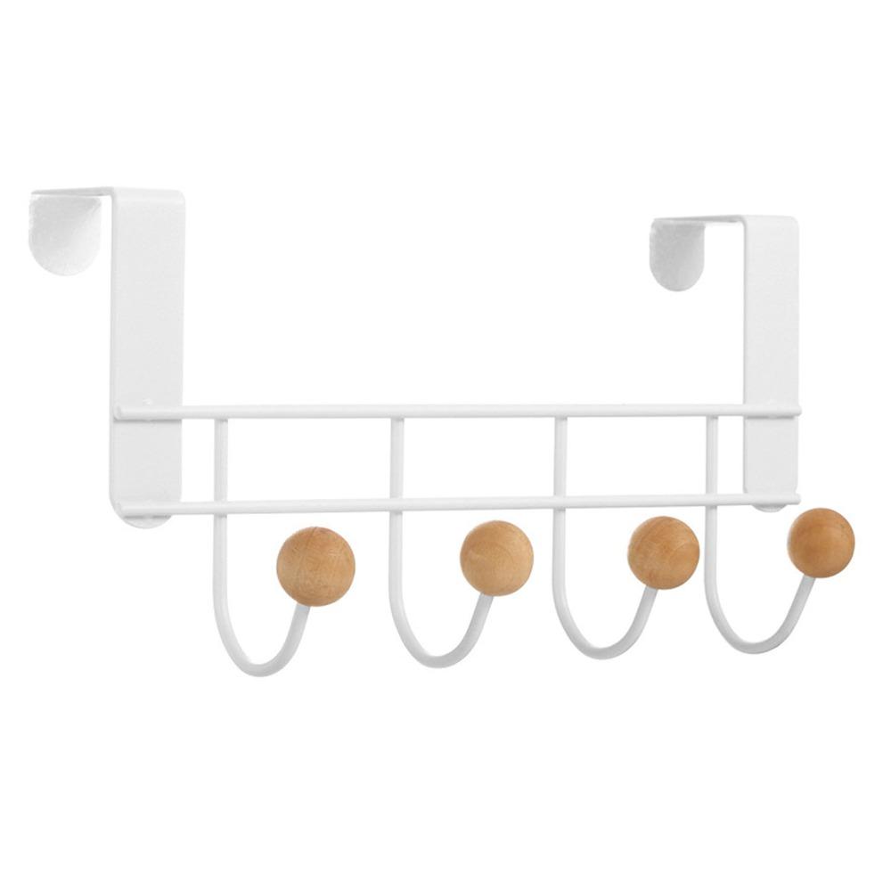 Iron Back Door Hooks White Door Towel Hanger Bathroom Accessories Door Hanger Rack Home Storage