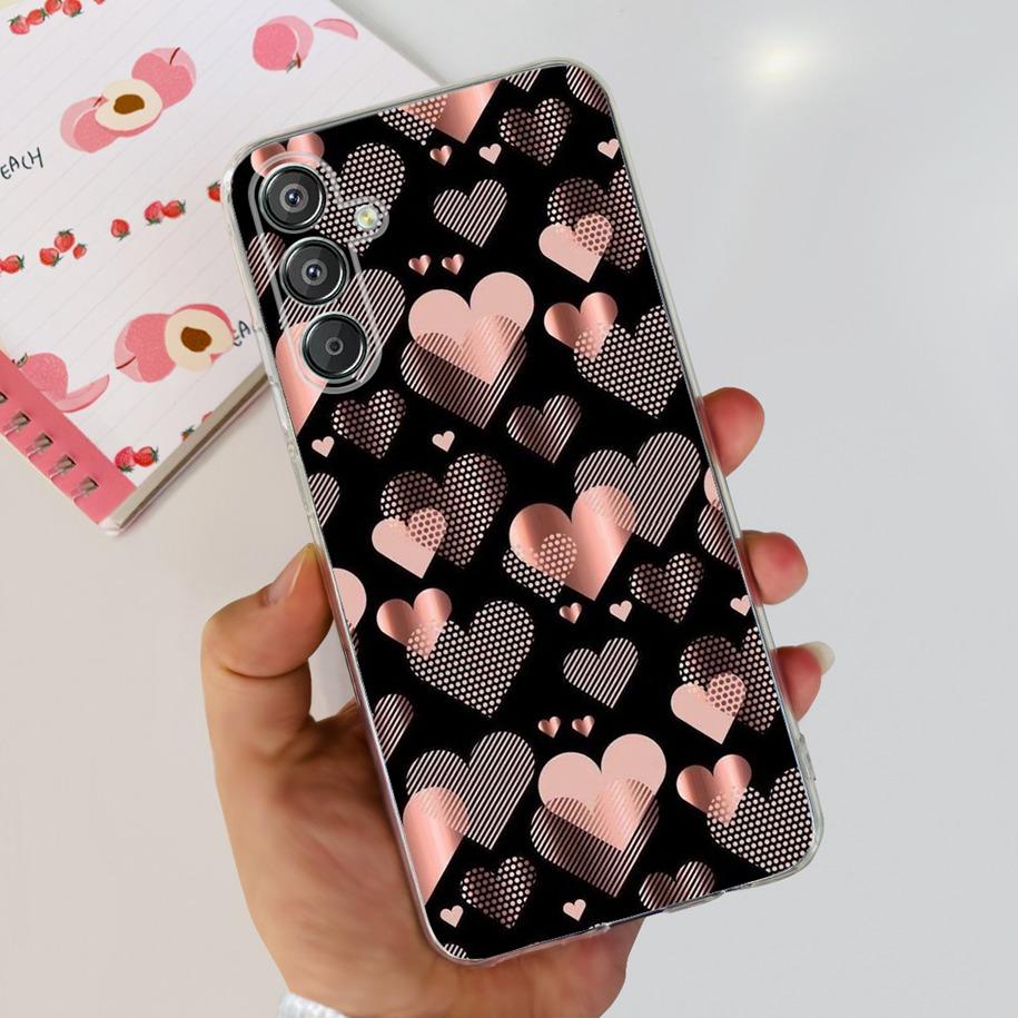 For Samsung Galaxy M15 5G Case SM-M156B Luxury Marble Clear Silicone Soft TPU Phone Cover For Samsung Galaxy F15 5G