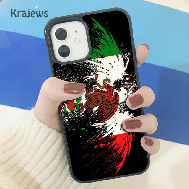 Krajews mexico flag mexicanos Soft Phone Case Cover For IPhone 18 17 Air 16 15 14 plus 11 12 13 pro max coque Shell Fundas