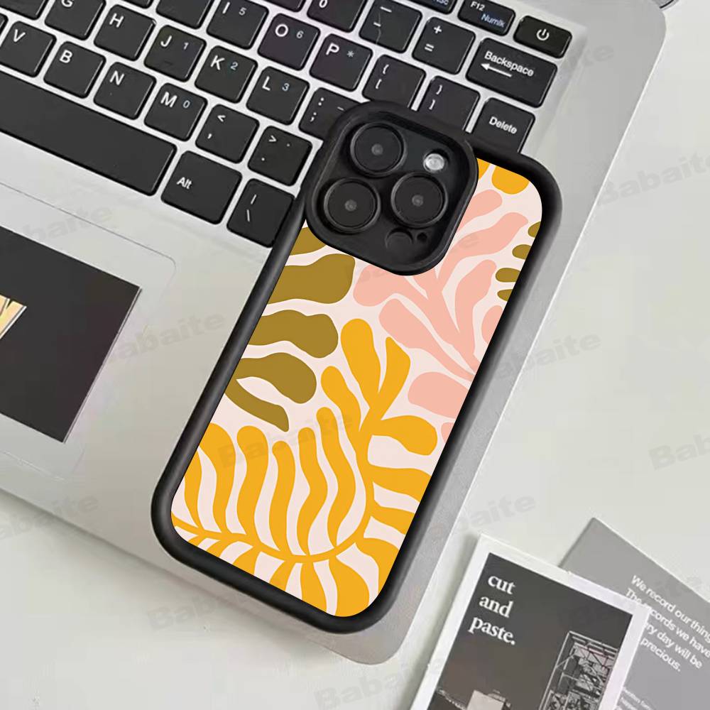 Абстрактный чехол для телефона «Цветочный рынок» для iPhone 17 16 15 14 13 12 11 Air Plus Pro Max Мягкая задняя крышка