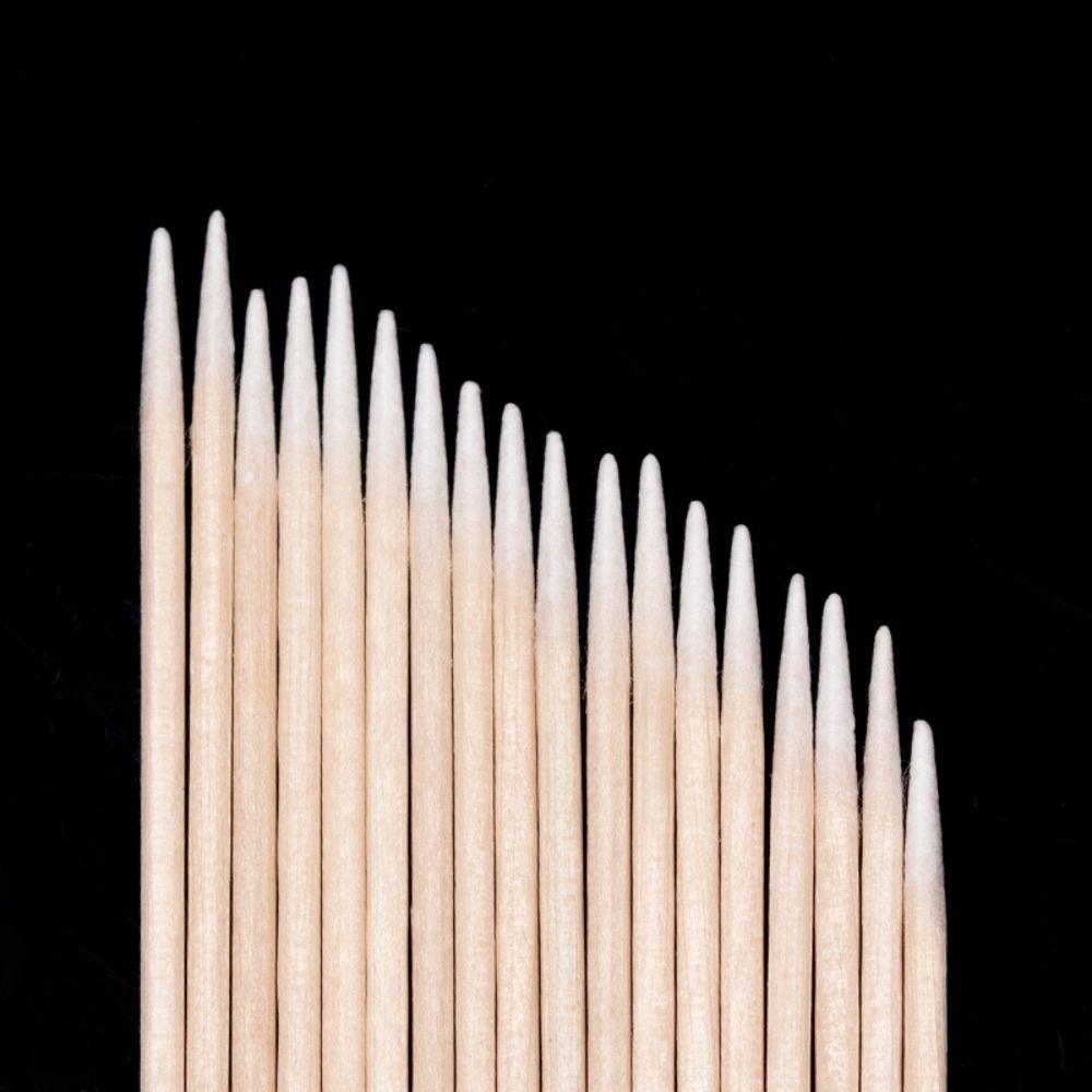 Extension Glue Removing Cleaning Stick Disposable Cotton Swabs Micro Brushes Wood Cotton Buds Swabs