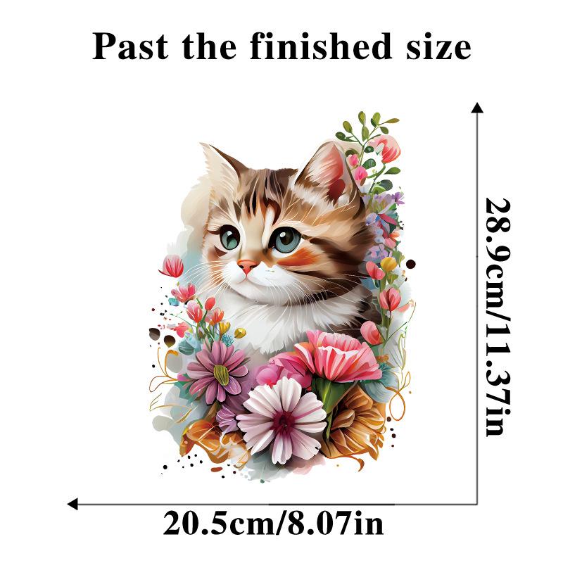 Мультфильм милый акварельный кот наклейка наклейки ванная комната украшение крышки унитаза водостойкая наклейка на стену