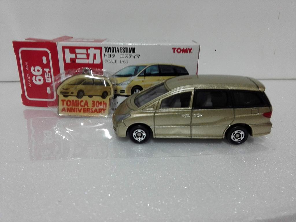 Распродан Tomica Toyota Estima, первая ограниченная серия с металлической накладкой. Красный Tomy, сумасшедший мини-автомобиль, сделанный в Китае, с чехлом, отправленный Amazon