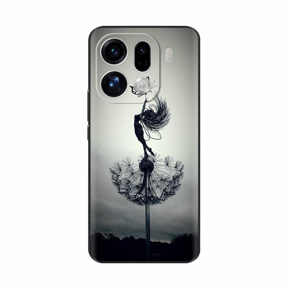 Чехол для OPPO Find X9 Pro Милые Цветы Мультяшная Задняя Крышка Для OPPO Find X9 Чехлы FindX9 Pro Ударопрочные Чехлы для Телефона Funda Оболочки