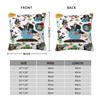 Seat Decoration The Little Mole Cartoon Animal Pillowcase Accessories Pillow Cover Zipper Multi Size
