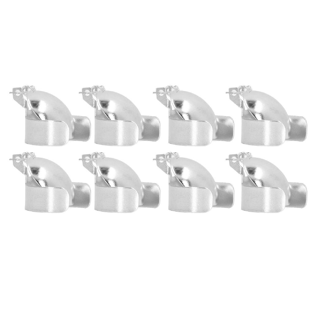 8 шт. Автоматический гаситель свечей, украшение на свечи, металлический зажим, фитиль, пламя, гаситель свечей, серебро