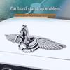3D Horse Head Wing Car Emblem: Exterior Hood Decoration Metal Sticker