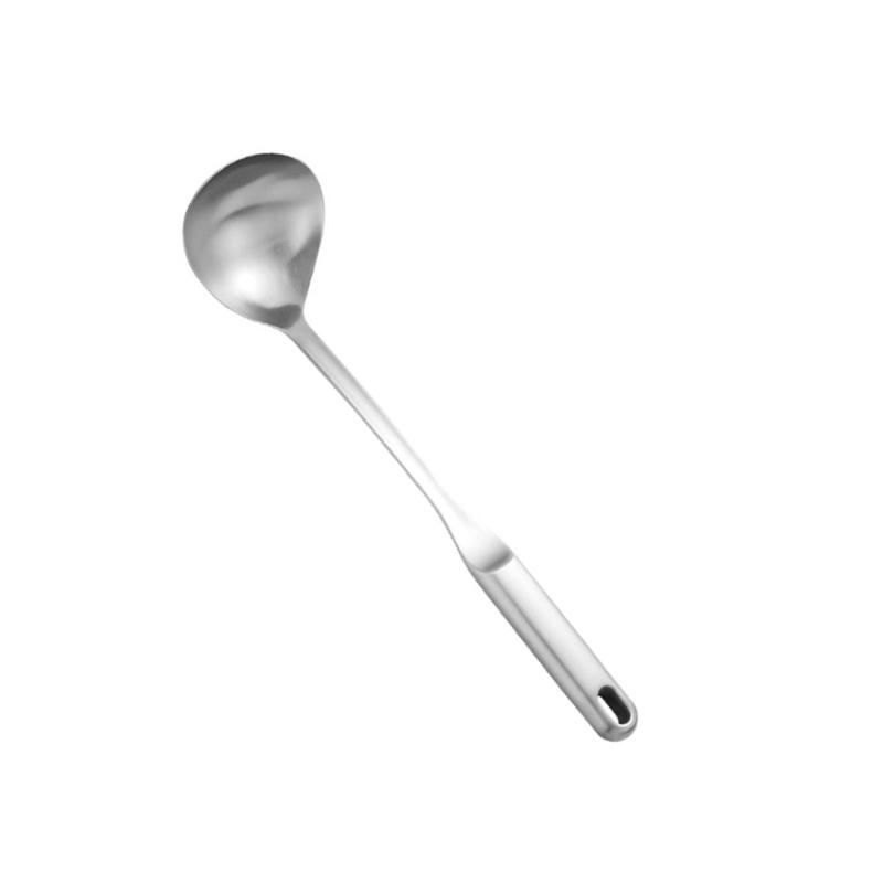 Длинная ручка металлический ковш/лопатка для вока 316 нержавеющая сталь кухонный инструмент практичная ложка/лопатка кухонная утварь X3UC