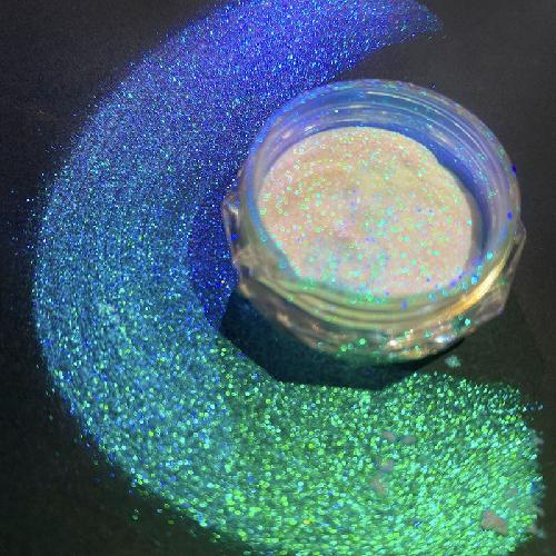 Многоцветные хамелеоновые тени для век, пудра, блестки для ногтей, Aurora Neon Rainbow Pigment, хромированная пудра, переливающиеся тени для век, декор для ногтей
