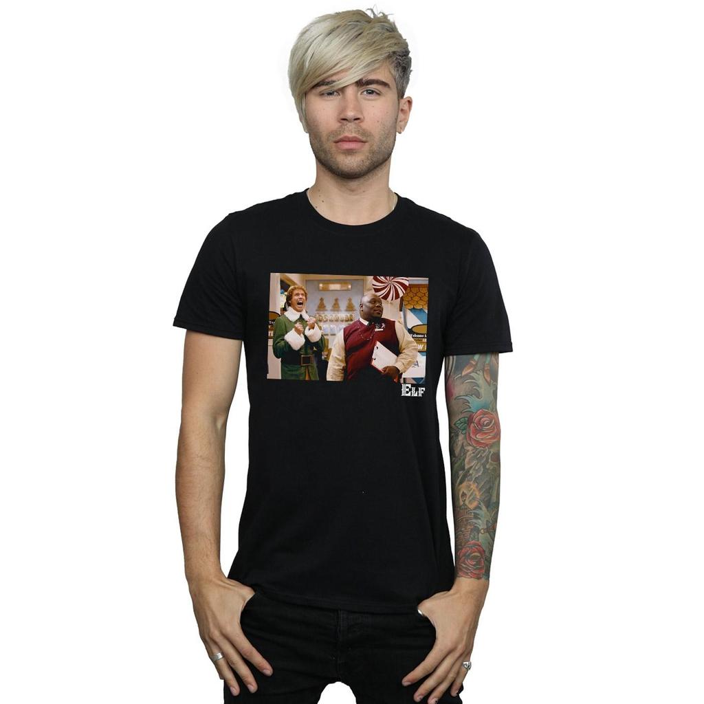 Elf Mens Christmas Store Cheer T-Shirt