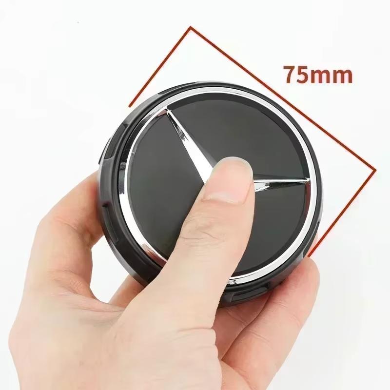 CRI1EES 4PCS 75mm NEW Car Wheel Center Hub Caps Cover Mercedes Benz B/C/E/S Class A Class C200L GLC GLK CLA W166 W163 W221