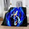 2026 new S-Sonic H-Hedgehog flannel blanket for winter warmth, soft sofa cover, bedding, draped blanket, boys and girls gifts