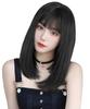 AISIQUEENS Full Natural Fashionable For Everyday Heat Lolita Included Wig, Semi-Long, Black, Medium, Straight, Wig, Fashion, Women's, Wig,