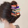 1 Piece Ripple Acrylic Clip Color Blocking Book, Fashionable Hair Clip Hair Accessories, Cute Hair Accessories for Women