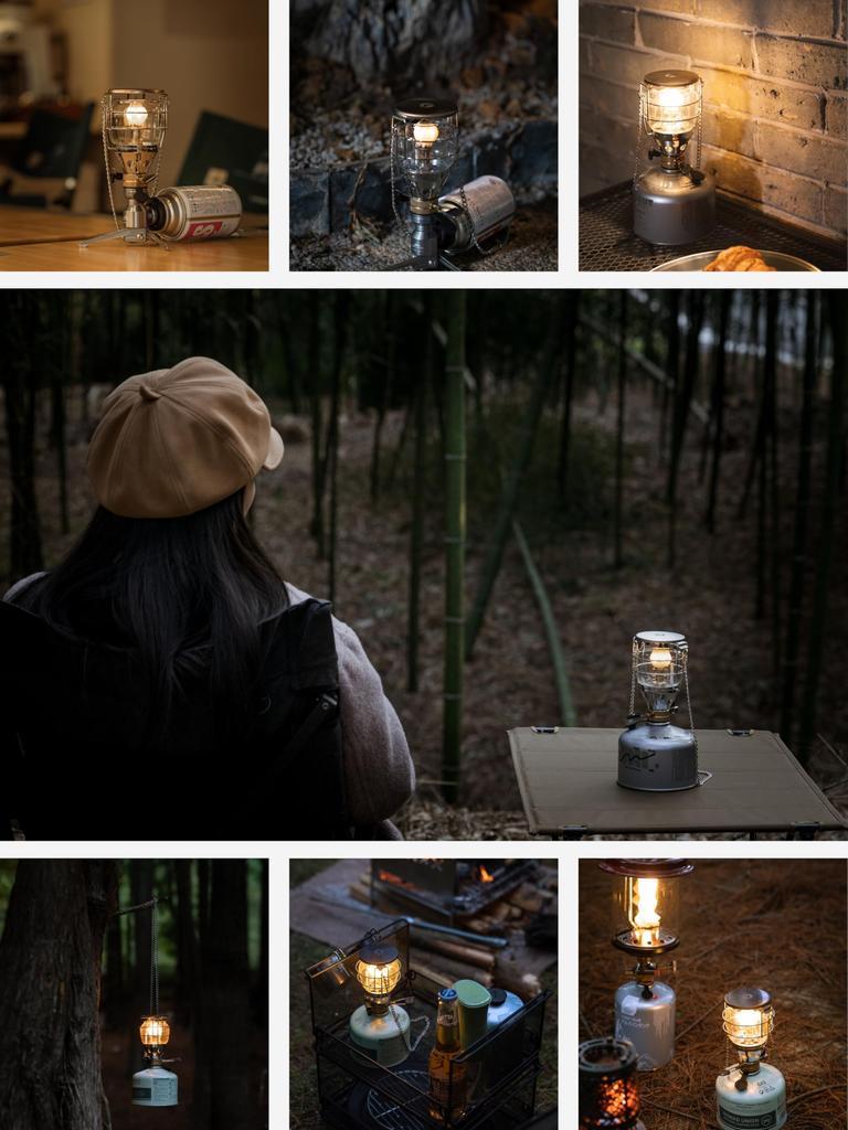 CAMPING MOON Portable Mini Gas Lantern for OD Cans, T-4