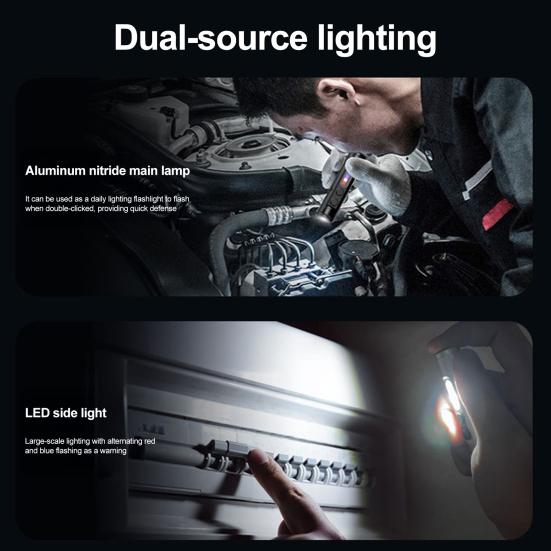 Mini Rechargeable Flashlight High Lumens Super Bright Multiple Lighting Modes Waterproof Tactical Flashlight LED Torch