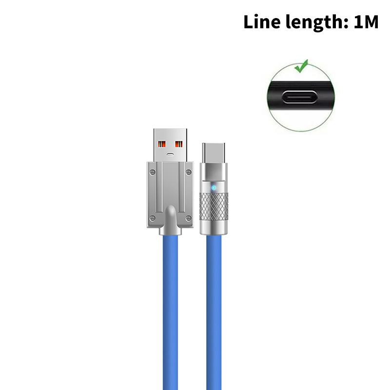 Usb C Auto Cable 120W Type C Charger Usb Charging Cable Fast Charge Fast Charging Type C Charger Cable For Mobile Phone Car
