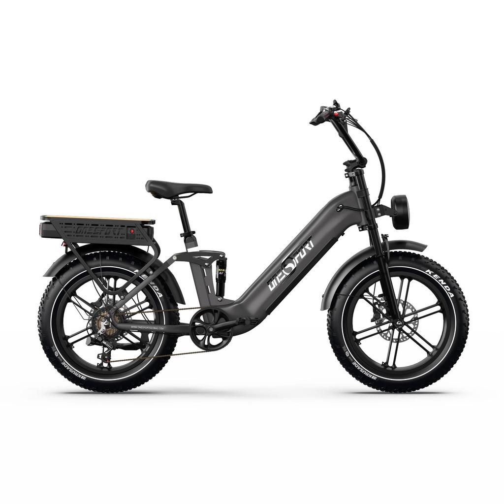 Electric bicycle Onesport OT08 Pro, 500W motor, 48V 18Ah*2 batteries, cruising range 190km, 20×4.0inch tires