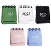 Mini Desk Calendar for 2025, Mini Calendar From July 2024 To December 2025, Solid Color Small Desktop Calendar with Stickers School Mini Calendar