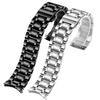 Для Seiko Longines Timex Citizen Casio Изогнутый Конец Нержавеющая Сталь Ремешок Мужской 20мм 22мм 24мм Высококачественный Металлический Ремешок Браслет для Часов