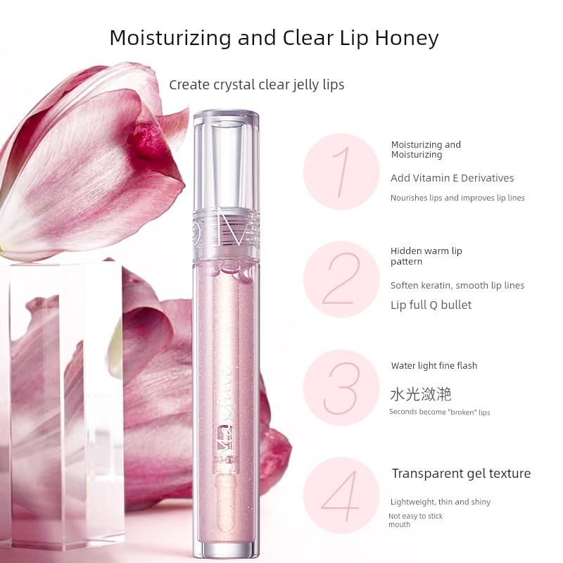 Li Jiaqi Recommend Transparent Water Light Lip Gloss Hydrating Glass Lip Lip Gloss Lip Gloss Female Moisturizing and Nourishing Lip Lacquer Full Lips