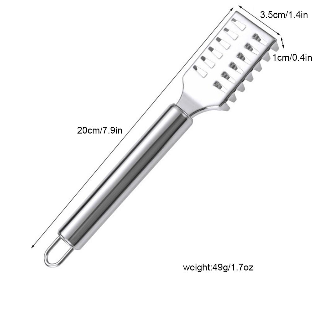 Скребок для кожи, кухонные гаджеты из нержавеющей стали, подвесная круглая труба, аксессуар для рыбного ресторана, средство для удаления накипи, бытовая техника