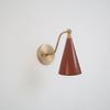 Modern Style Mid Century Raw Brass Wall Lamp Luminaire
